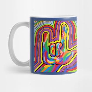 ASL Radiating I Love You Mug